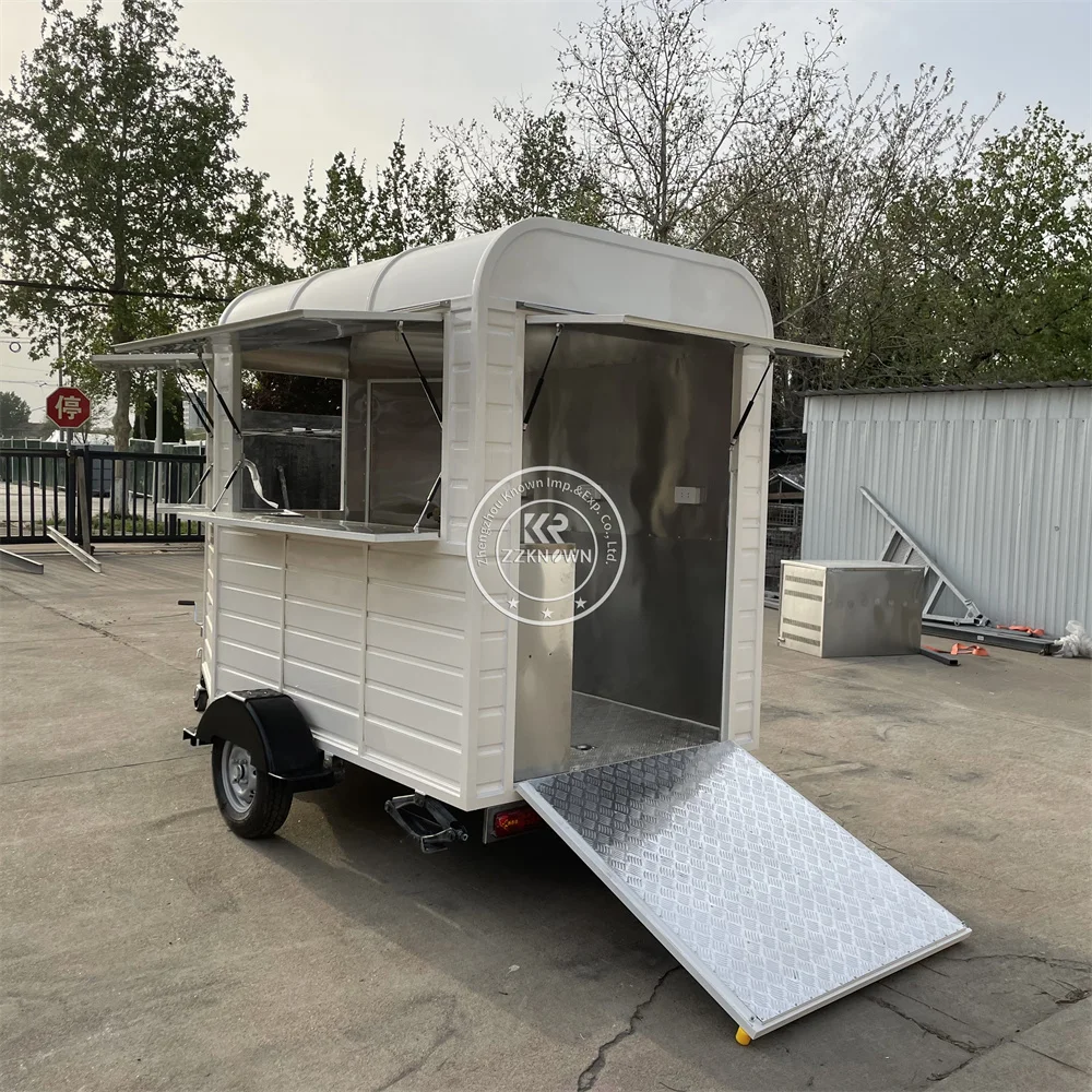 

CE Certified Mobile Catering Truck Custom Ice Cream Trailer Street Catering Kiosk Dessert Food Truck With Full Kitchen System