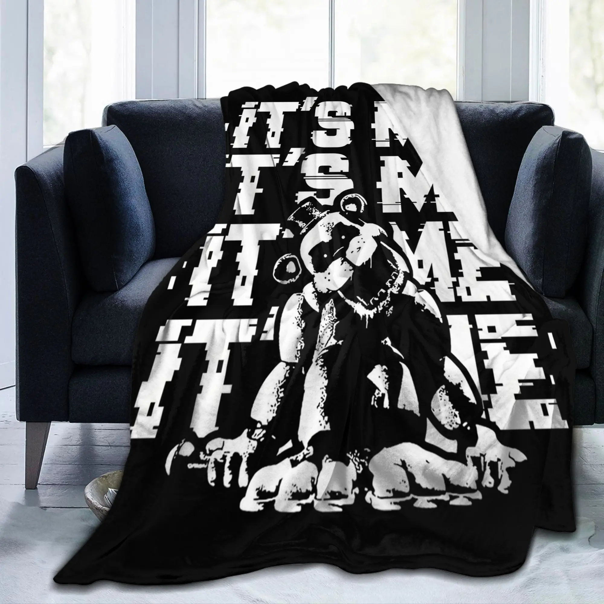 FNAF At Freddys Blanket Flannel All Season  Breathable Super Warm Throw Blanket for Sofa Car Bedding Throws