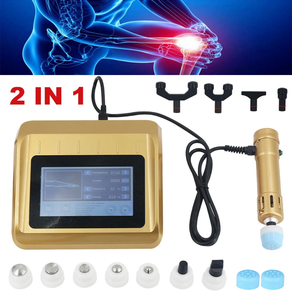 Shockwave Therapy Machine Health Care Home Foot Massager 2 in 1 Tool Shock Wave Physiotherapy ED Treatment Shoulder Pain Relief