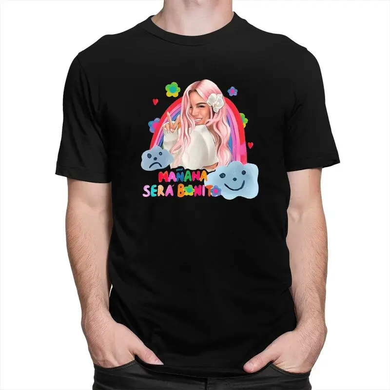 Custom Trendy Manana Sera Bonito Karol G T Shirt Men Short Sleeve 100% Cotton T-shirt Casual Tee Tops Fashion Tshirts