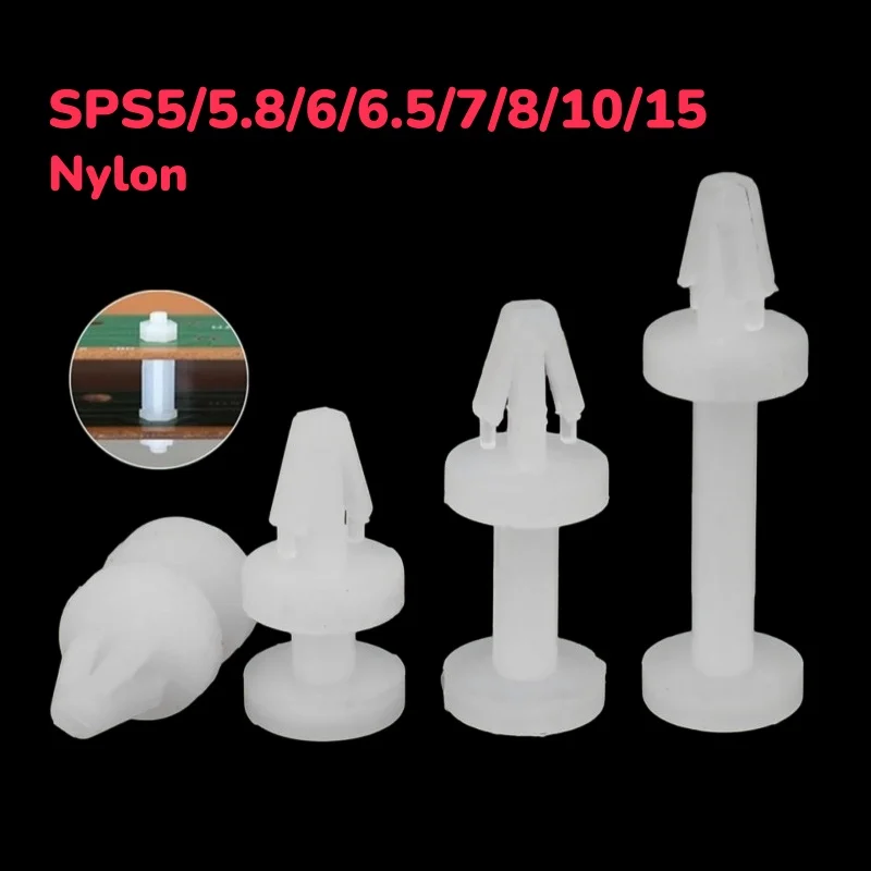 Nylon 3.0mm Mount Hole PC Circuit Board Inserting Fixing Isolation Column Aircraft Head Spacer Support Spacing Fixed