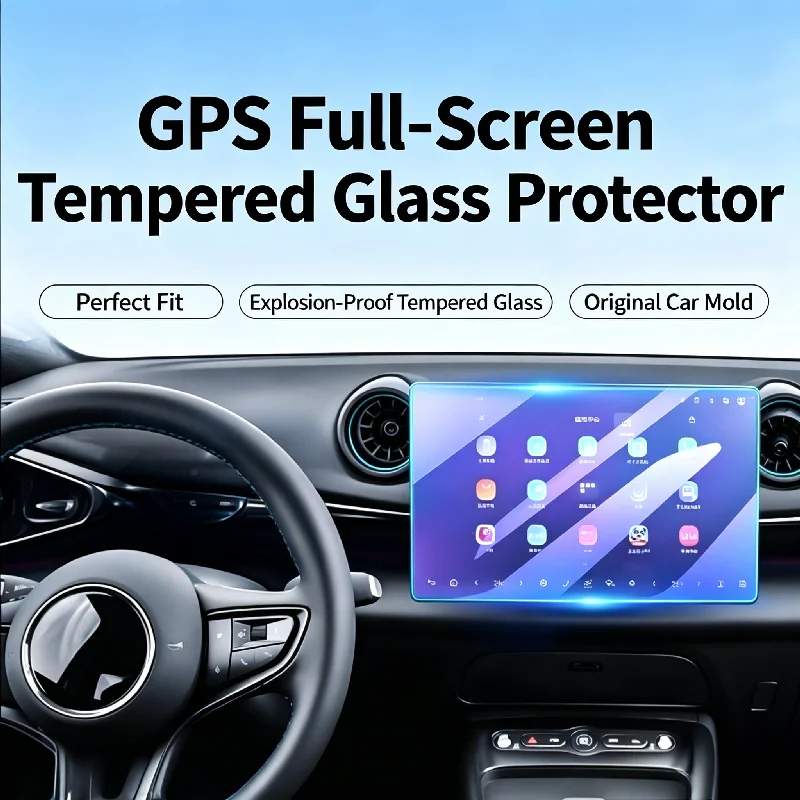 For 25 models of BYD Dolphin Smart Driving Edition center console navigation display screen full glass tempered protective film