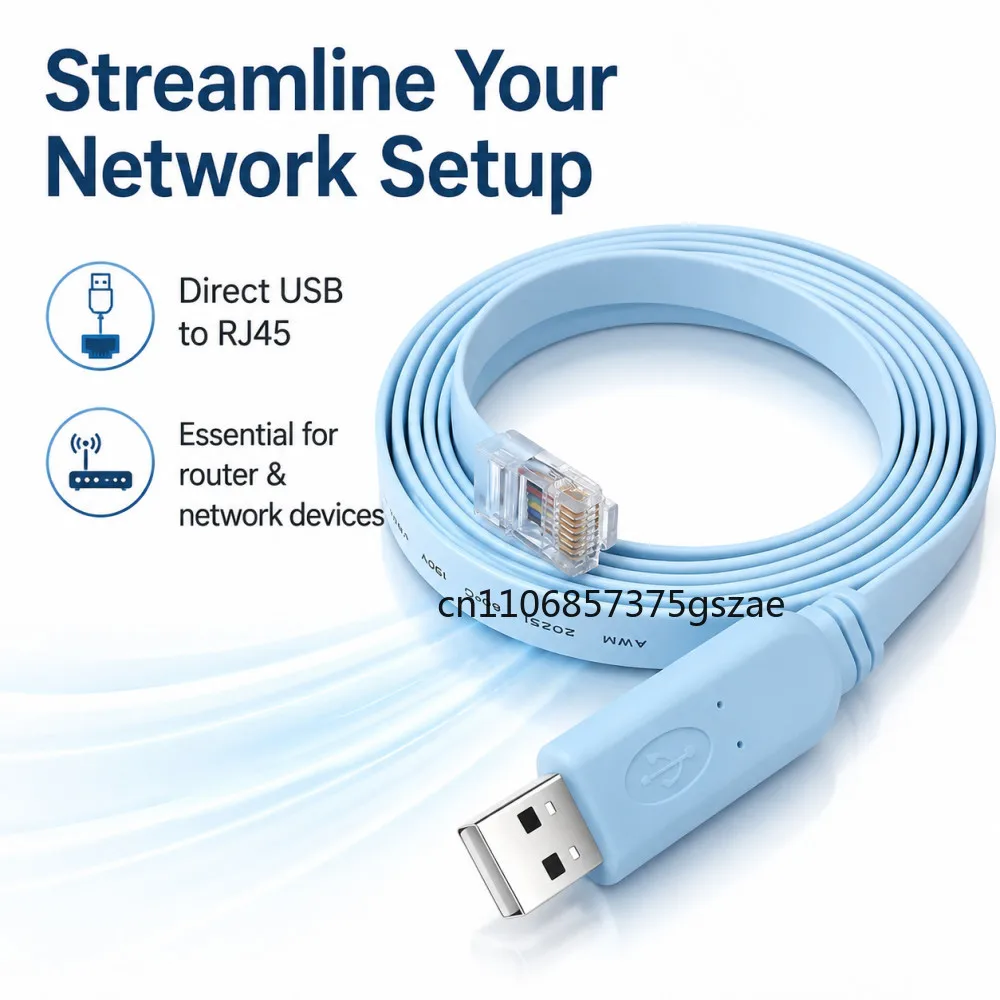 USB to RJ45 Console Cable RS232 Serial Adapter for Laptop Computer Cisco Router USB RJ 45 8P8C Converter Console Cable