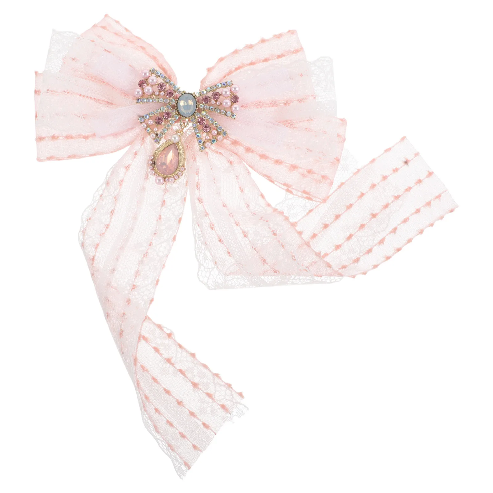 

Bow Brooch Bowtie Pin for Women Brooches Badge and Accessories Clip Ties