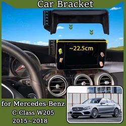 For Mercedes-Benz C-Class W205 2015~2018 Screen Car Mobile Phone Holder GPS Bracket Gravity Mount Support Auto Stand Accessories