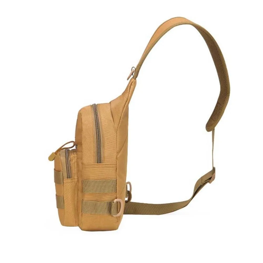 Anti-splash Water Men Sling Bag Webbing Patch Receiver Fishing Chest Pack Breathable Backing Anti Tear 800D Oxford Cloth