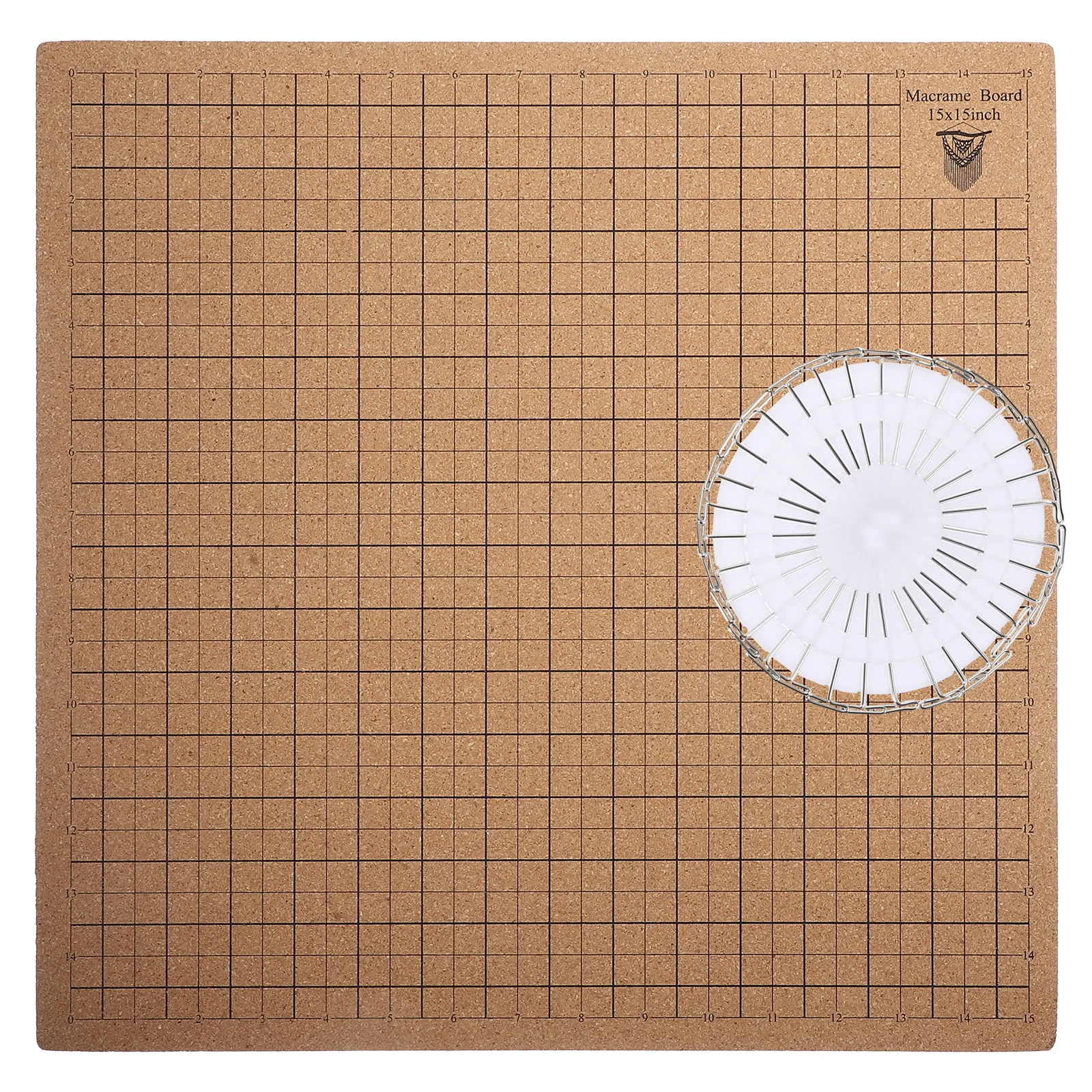 

Cork Board Tools Macrame Boards Corkboard Woven Project and Pin Stainless Steel Pins