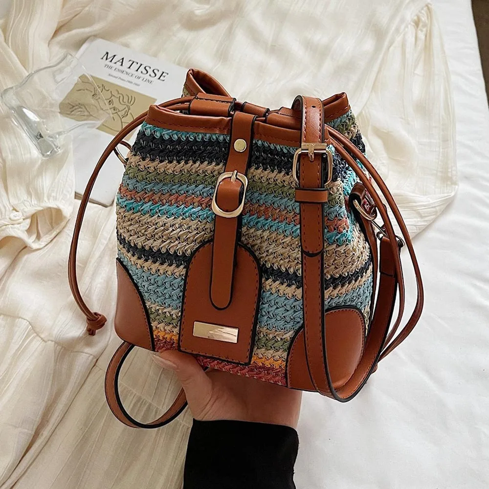 

Fashion Large Capacity Shoulder Bags Vintage Simple Crossbody Bags Casual Multifunctional Messenger Bag Beach