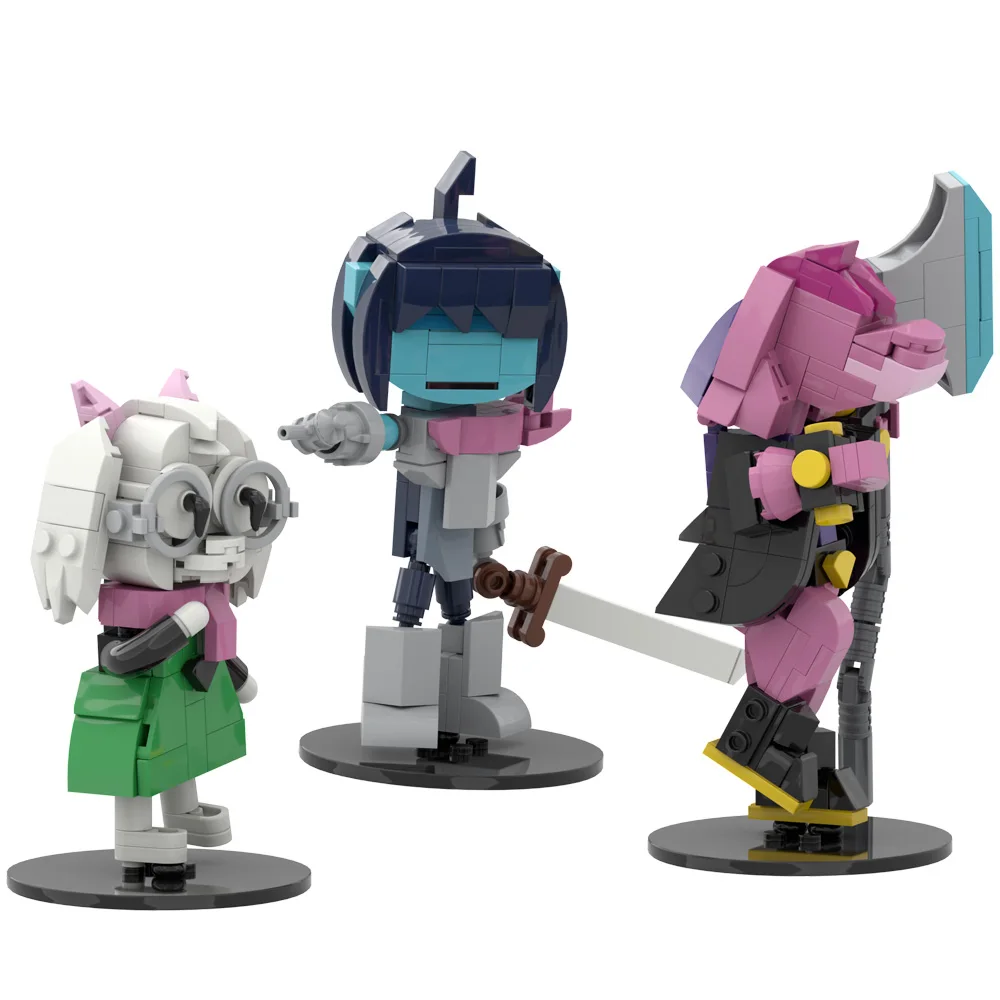 مجموعة مكعبات البناء Deltarune Ralsei Kris Susie Dark Prince Wizard Figure مجموعة نماذج قابلة للجمع لمحبي الكبار والاعبين #5