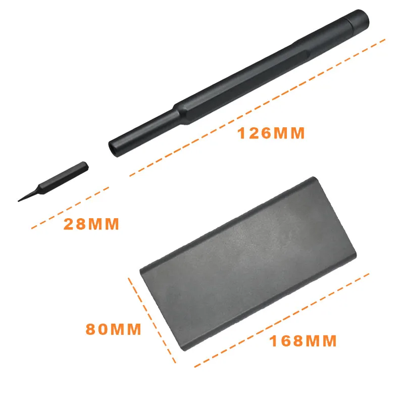 Set obeng 63 In 1 presisi, Set Obeng Torx Bit magnetik Hex Phillips Bit, Kit peralatan reparasi Laptop ponsel
