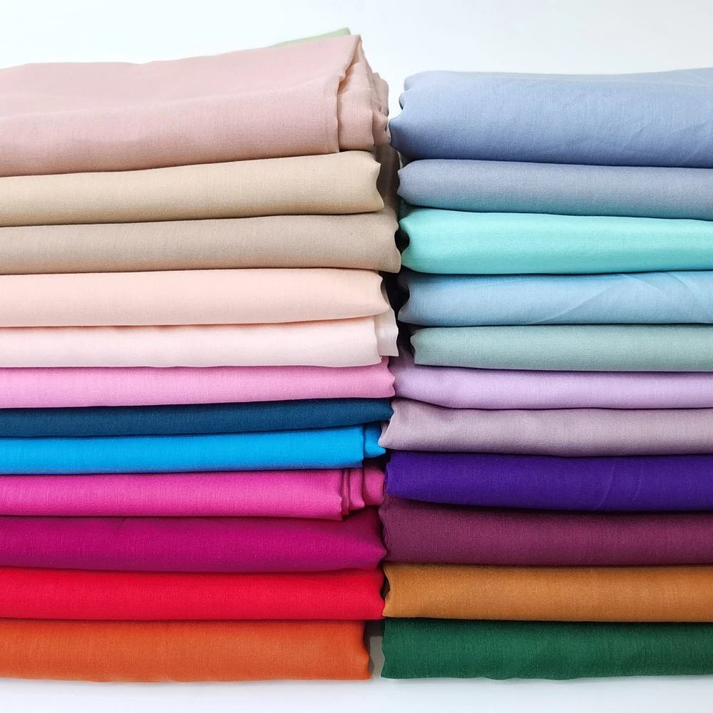 50cm*140cm Natural Silk Cotton Blend Fabric Silk Gauze For Lining Quality Smooth