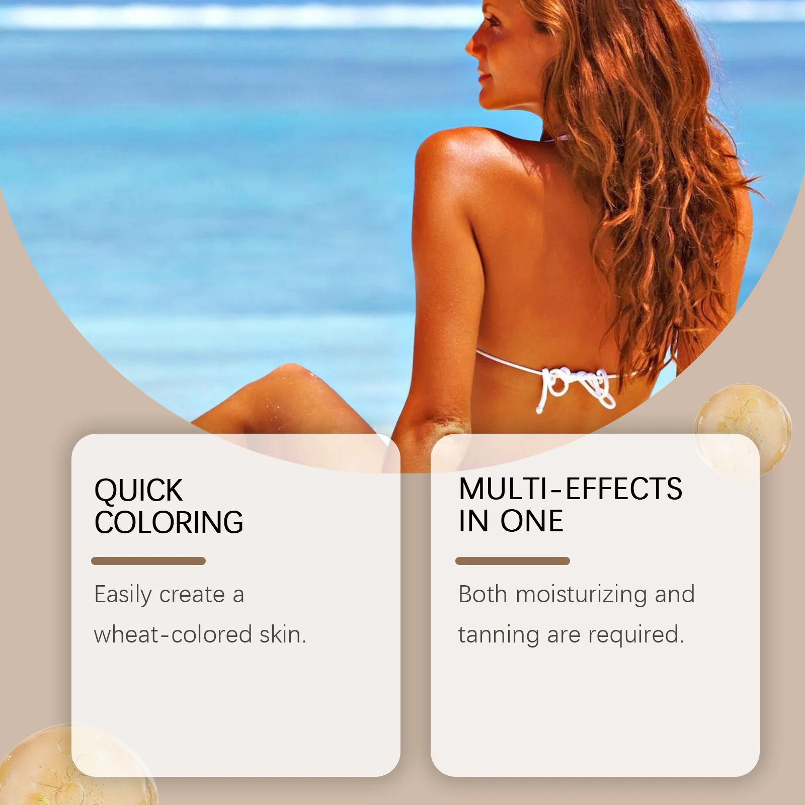 Hydrating and Moisturizing Self-Tanning Cream: Gentle Herbal Essence Lotion for a Radiant, Natural Tan