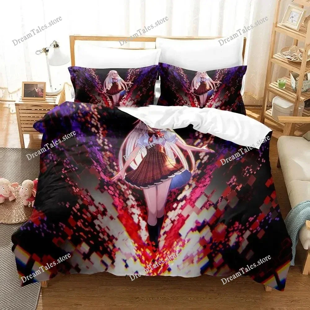 

Комплект постельного белья с 3D-принтом Game The World Ends with You для мальчиков и девочек, размеры Twin, Queen, King, пододеяльник, наволочка, домашний текстиль для взрослых