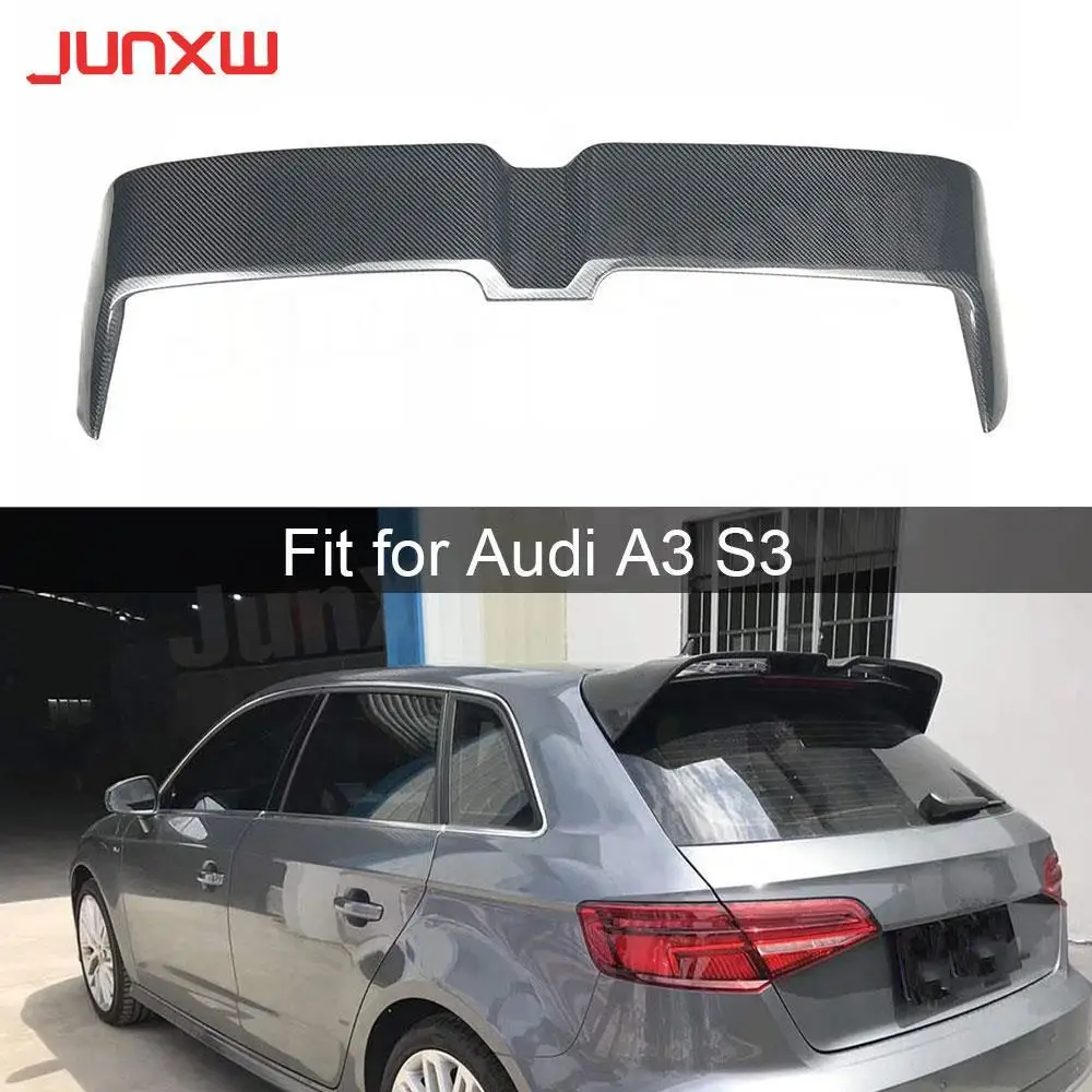 

Rear Roof Spoiler Window Wing Carbon Fiber for Audi A3 S3 RS3 8V Hatchback 4 Door 2014 2015 2016 2017 2018 Car Styling FRP