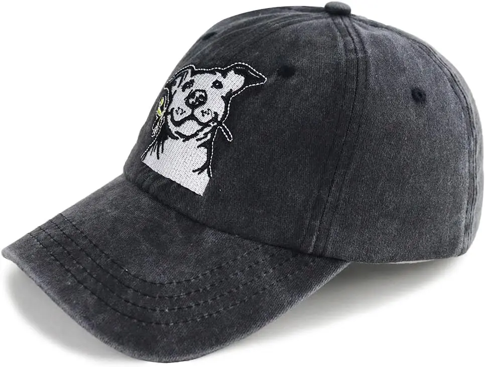 Dog Lover Gifts for Women Men, French Bulldog Mom Hat, Denim Adjustable Embroidered Dog Dad Baseball Cap