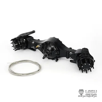 LESU 1/14 LKW Tamiya Traktorachse Q911 Serie Differentialsperre Schlammachsmodell Radium Geschwindigkeit Klassische Achse 4