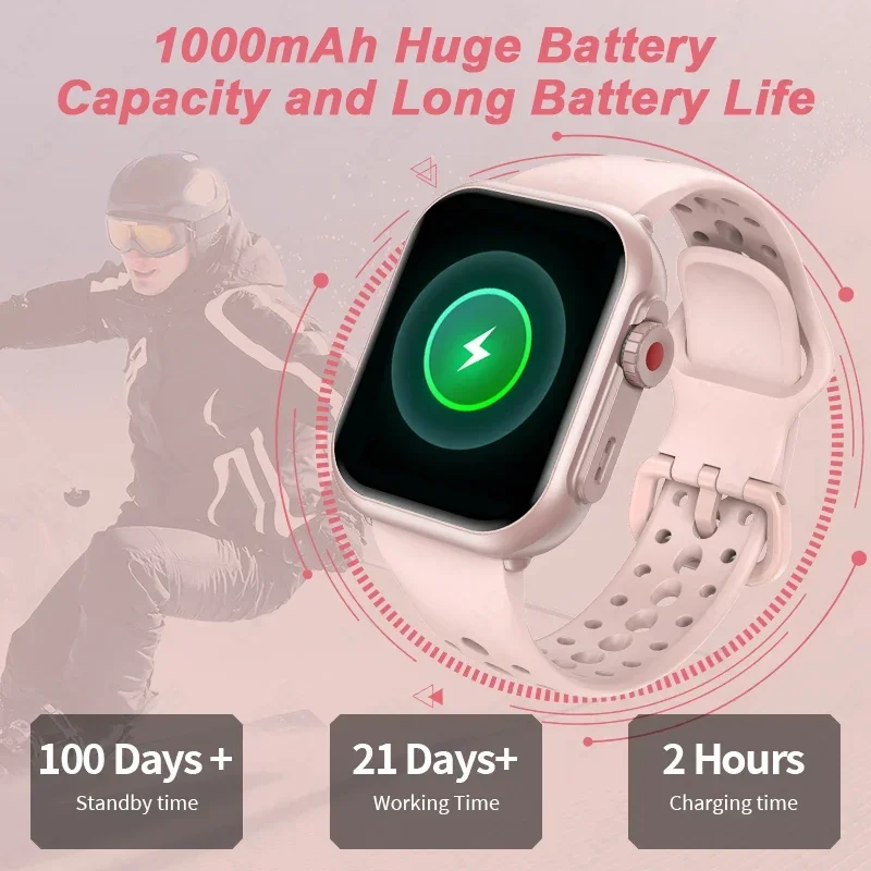 2025 nuevo reloj inteligente para mujer, reloj con llamadas Bluetooth, rastreador de Fitness, reloj inteligente deportivo resistente al agua, reloj inteligente a la moda para hombres y mujeres
