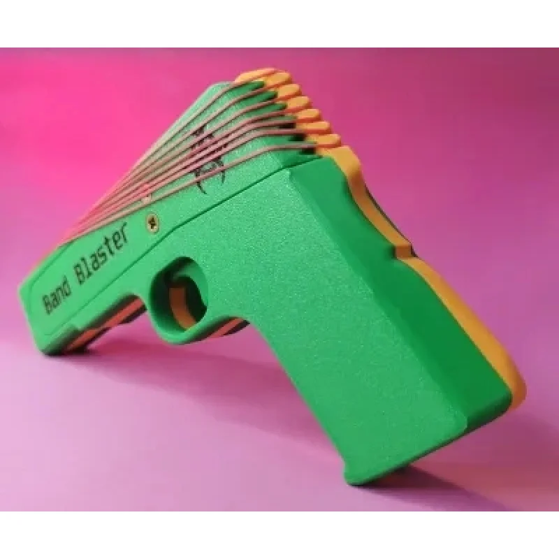 3DPrint 창의적이고 간단한 어린이7연속 화재 고무줄 총 장난감