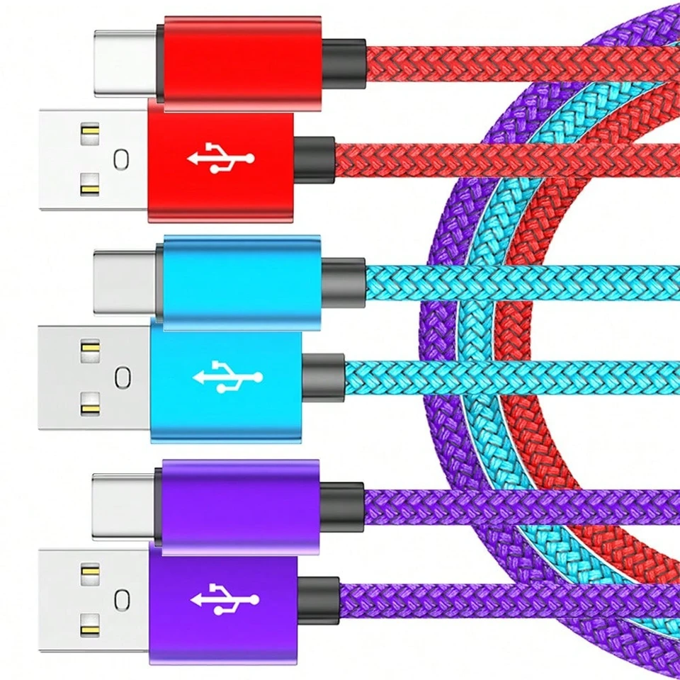 60W USB-C Fast Charging Cable Set 3 Lengths