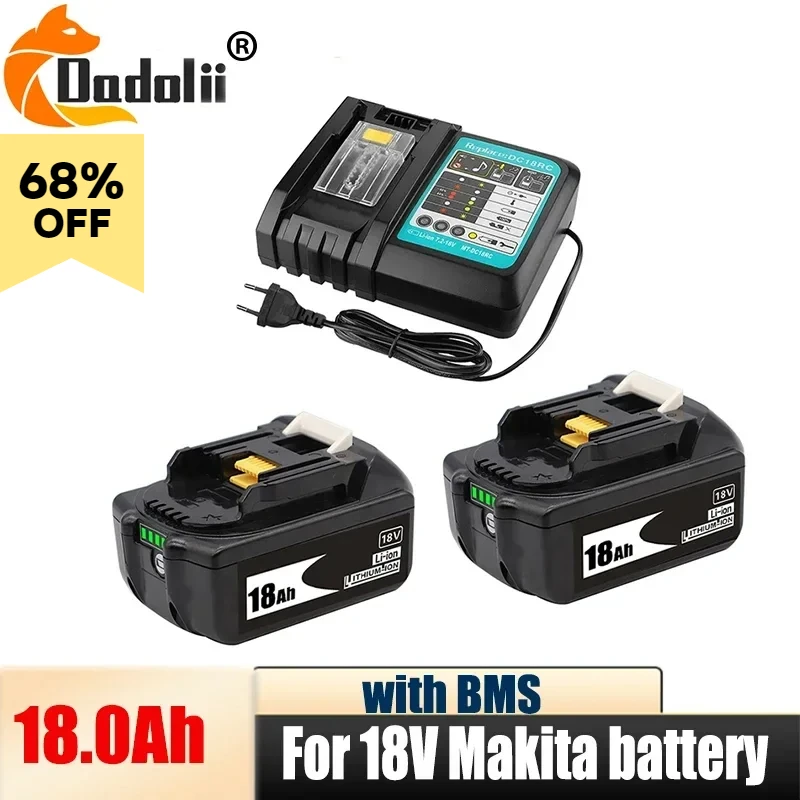 

Оригинальный Makita 18Ah для Makita 18В аккумулятор BL1830B BL1850B BL1850 BL1840 BL1860 BL1815 сменный литиевый аккумулятор