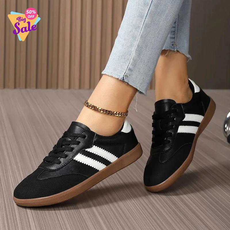 

Женские кроссовки 2026 из ПУ, дышащие, нескользящие, на платформе, для пар, на шнуровке, спортивные, повседневные, для скейтбординга