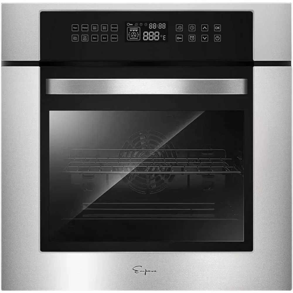 Deluxe Single Wall Oven with 360° Rotisserie 10 Cooking Functions Sensitive Control