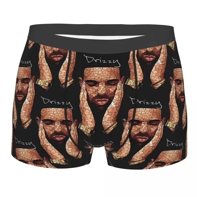 Drke Drizzy Rapper Men Boxer Briefs Highly Breathable Underwear Top Quality Print Shorts Birthday Gifts