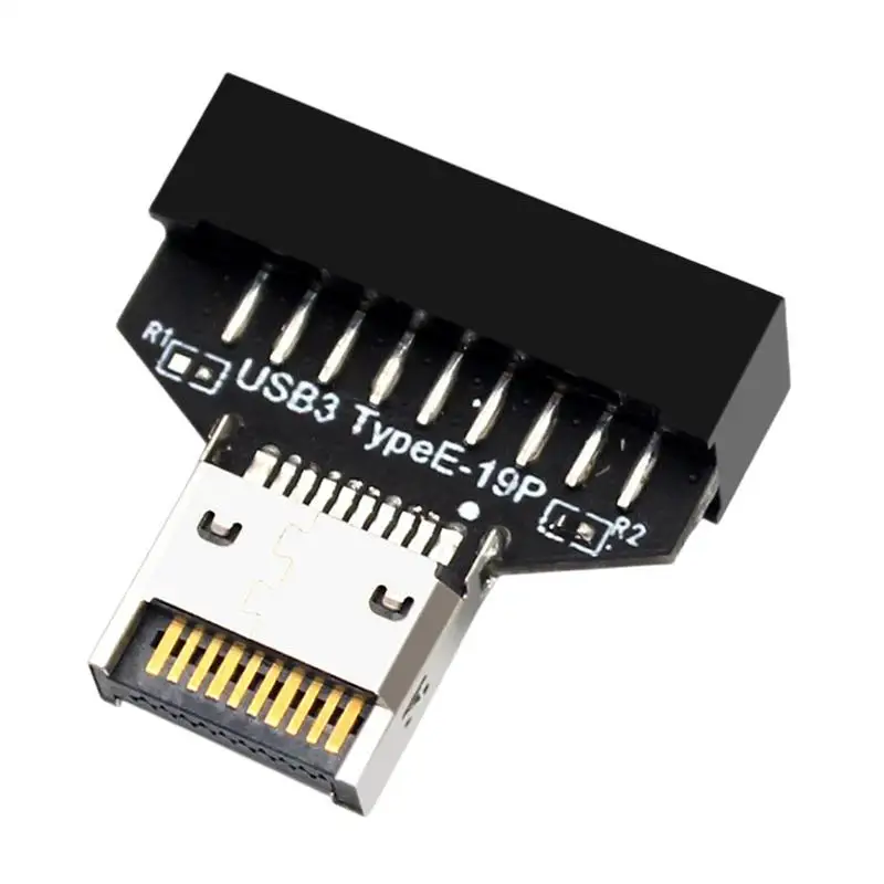 USB3.2 Type-E 20Pin To USB 19P Chassis Front USB Type A Type C Extension Adapter For Desktop Motherboard