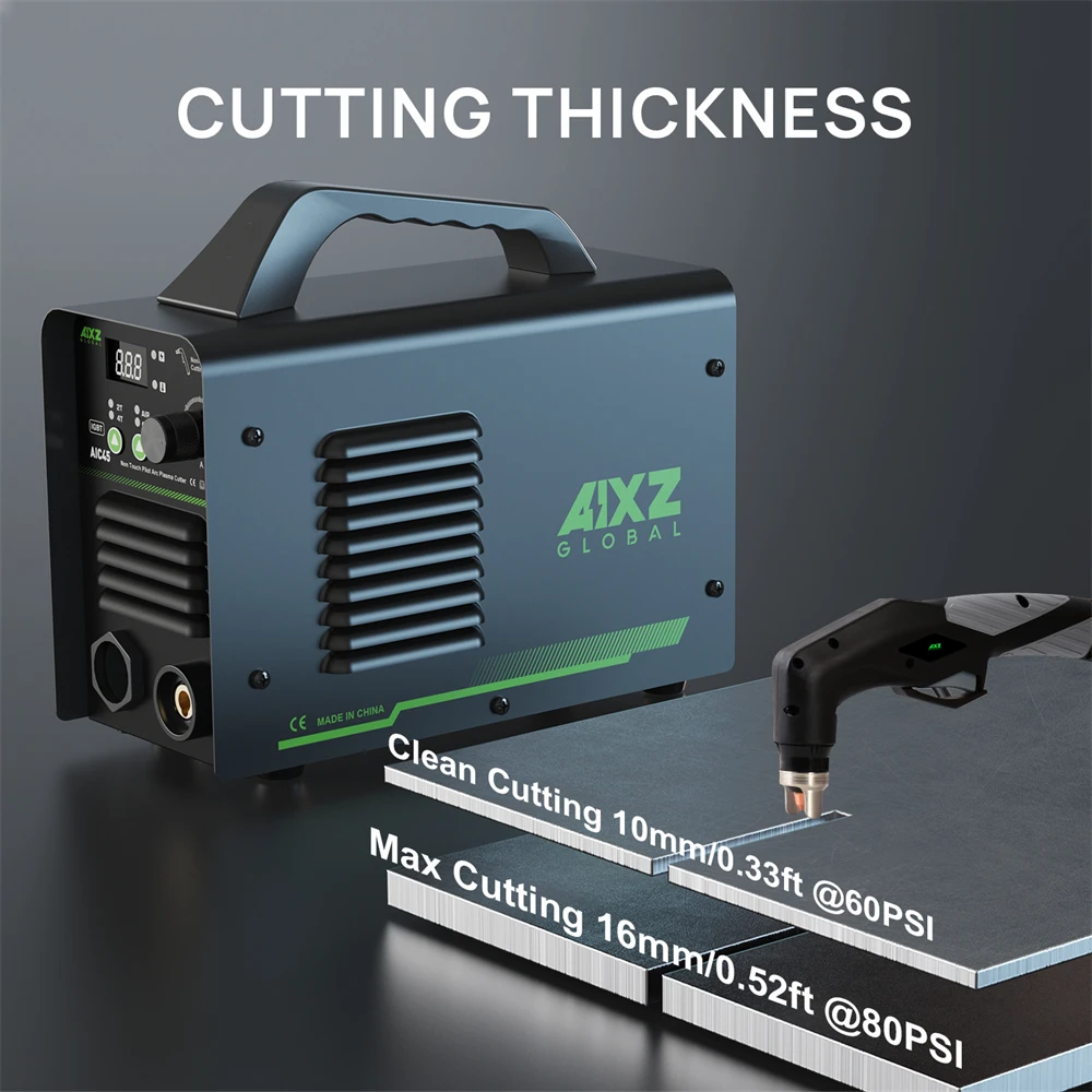 Aixz aic45 Plasmas chneid schweiß gerät 220V igbt Wechsel richter berührungs loser Pilot lichtbogen Luft plasmas ch neider 2t 4t Schneiden 10-16mm
