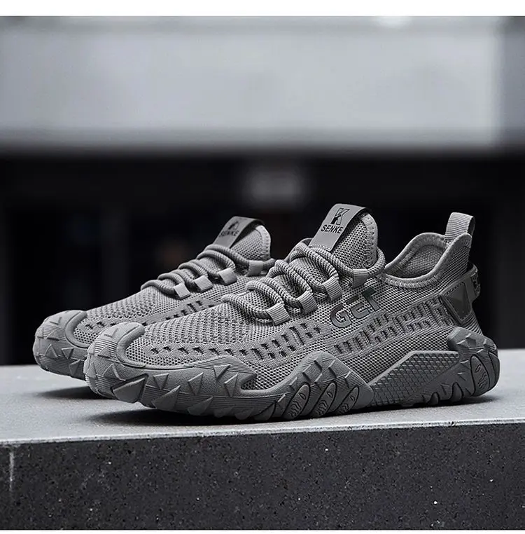 Herren 2026 Neue Sommer Mesh-Sneaker Leichte Lauf- und Sportschuhe Atmungsaktive Weiche Sohle Rutschfeste Freizeitschuhe – Detail 16