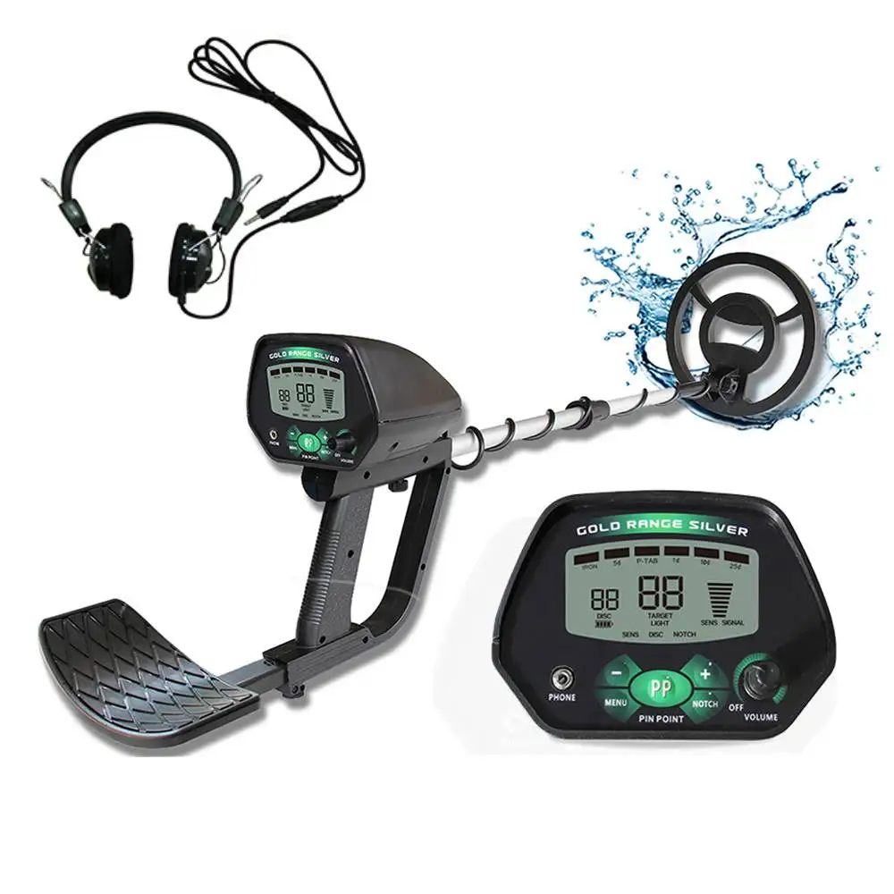 

Metal Detector for Beach Treasure Hunting with LED Display Waterproof Handheld Metal Detector for Coins Jewelry Toy Metal Detect