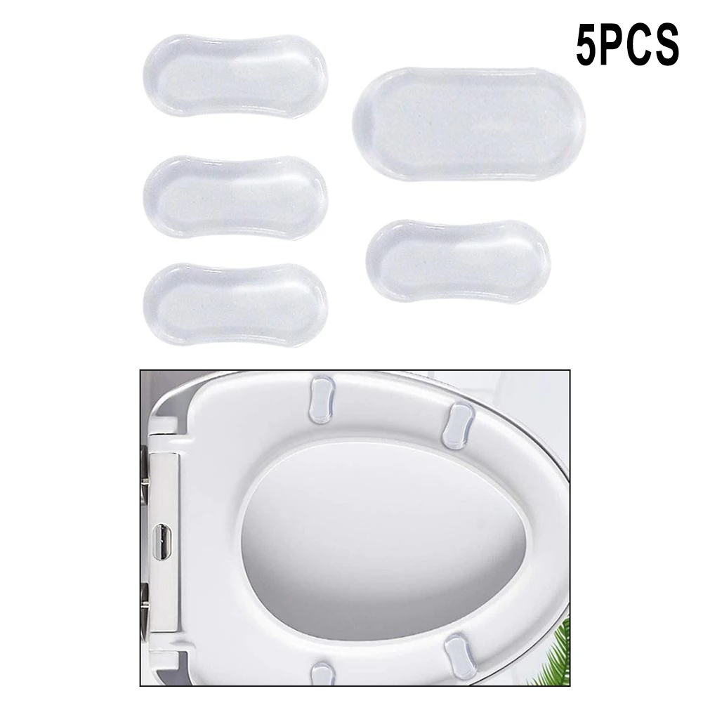 Toilet Seat Toilet Seat Bumper Toilet Seat Bumper Anti-collision Sticker Pad Toilet Seat Bumpers Transparent 100% Brand New