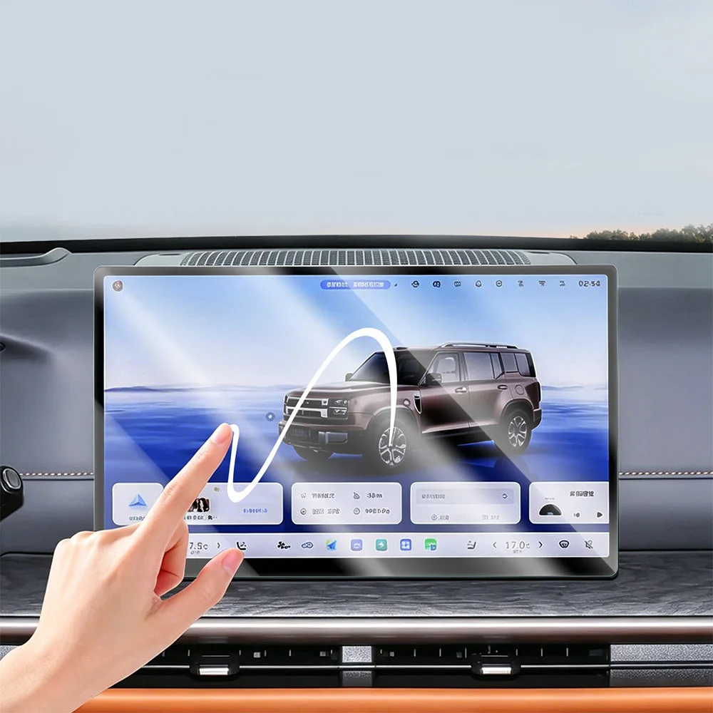 Fit For GWM H10 HAVAL H10 High Definition Screen Tempered Film Car Parts Navigation Instrument Panel Rear TV Protective Film