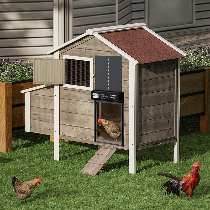 

Chicken Coop Display Screen Door, Automatic Chicken Coop Intelligent Door, Fixed Time Sensing, Remote Control, Waterproof Door