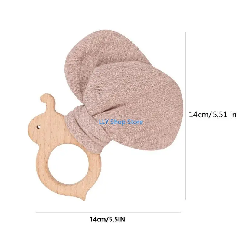 T8UD لطيف Handbell لعبة تسنين للأطفال القطن نحل العسل حشرجة الموت الرضع NurseryRoom الديكورات #6