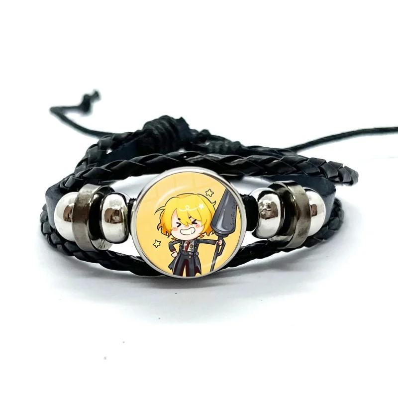 Game Limbus Company Lederarmbänder Anime Mehrschichtige geflochtene Armbänder Armreifen Handgefertigter Schmuck Geschenke – Detail 11