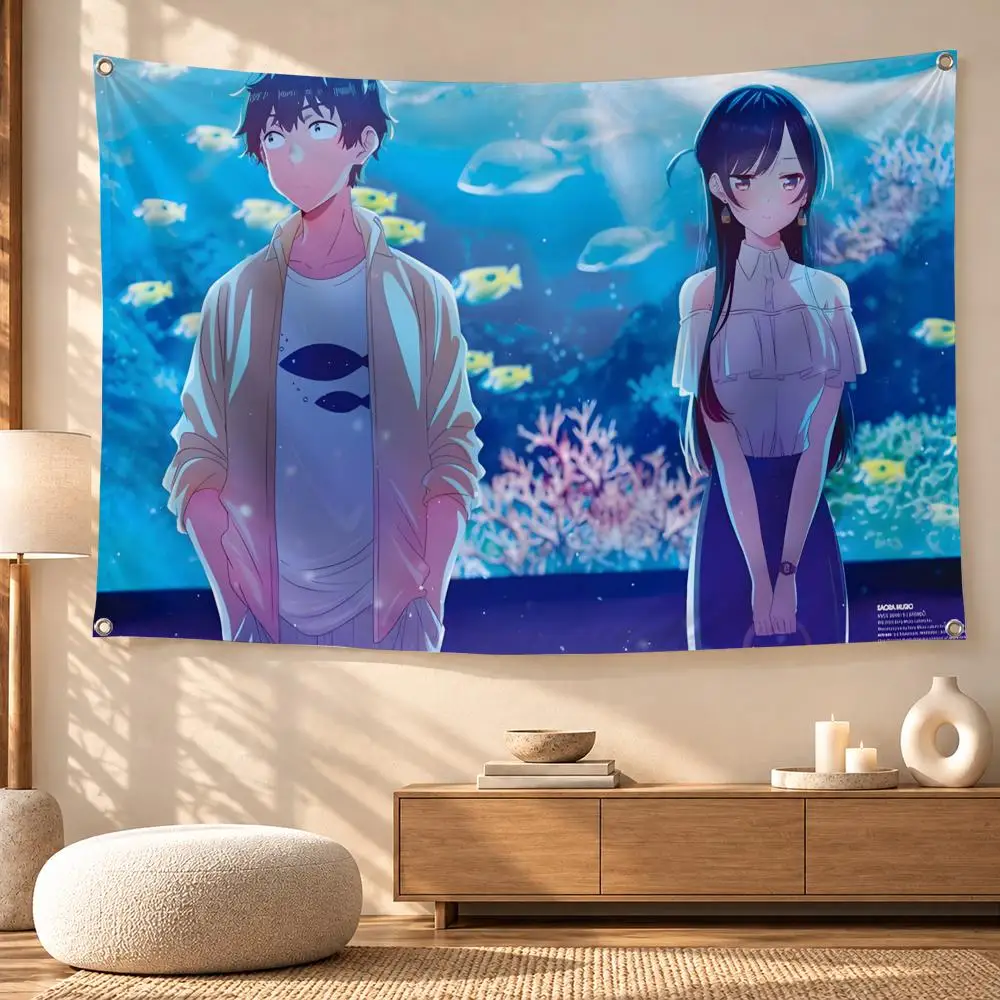 Masamune-kun's Revenge Anime Romance Flags Wall Hanging for Outdoor Camping, Family Celebrations & Garden Home Decor Gift