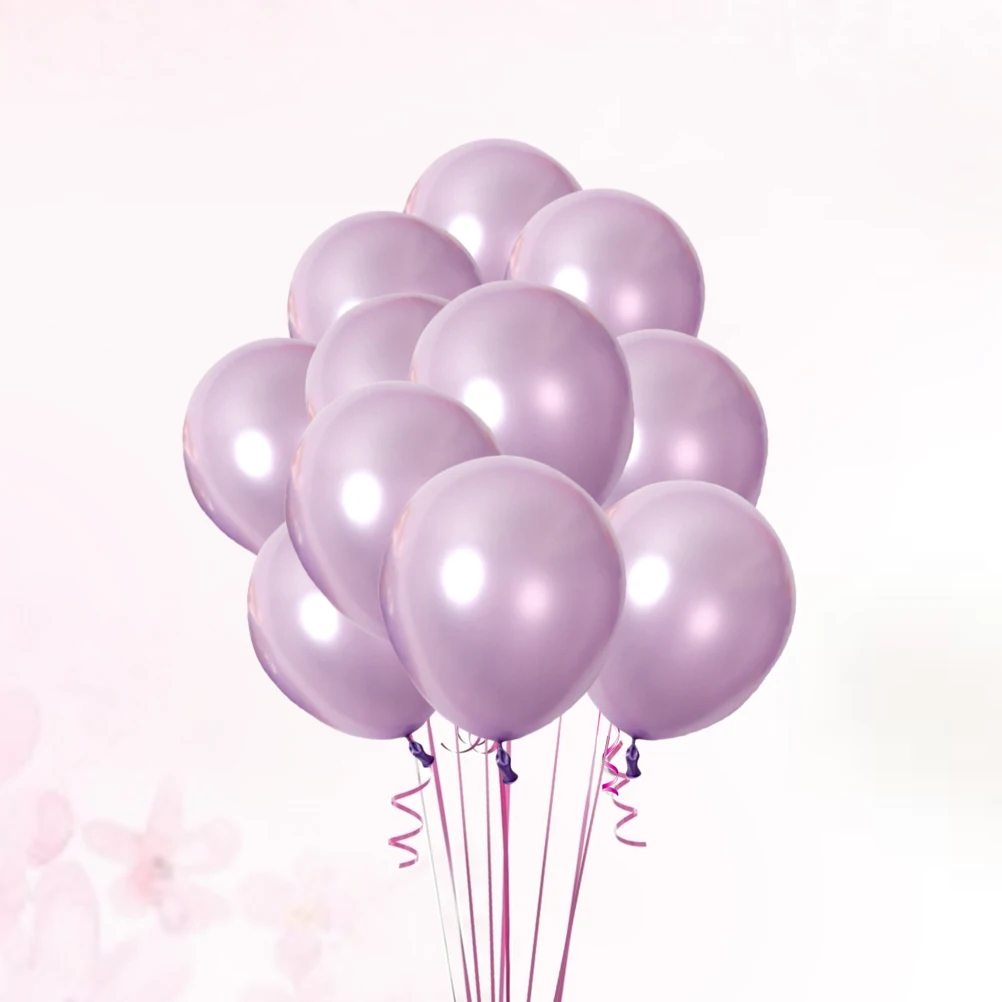 

20pcs 10Inch Latex Balloons Light Purple Reusable Party Decorations For Baby Shower Wedding Carnival Helium Balloons Party
