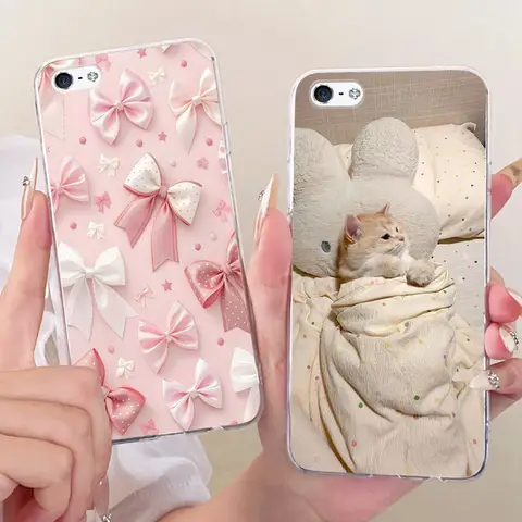 Cute Printing Phone Case For iPhone 5 5s SE (2016) 4 4s Soft Silicone TPU Cases For iPhone4 4s iPhone5 5s Covers Bumpers