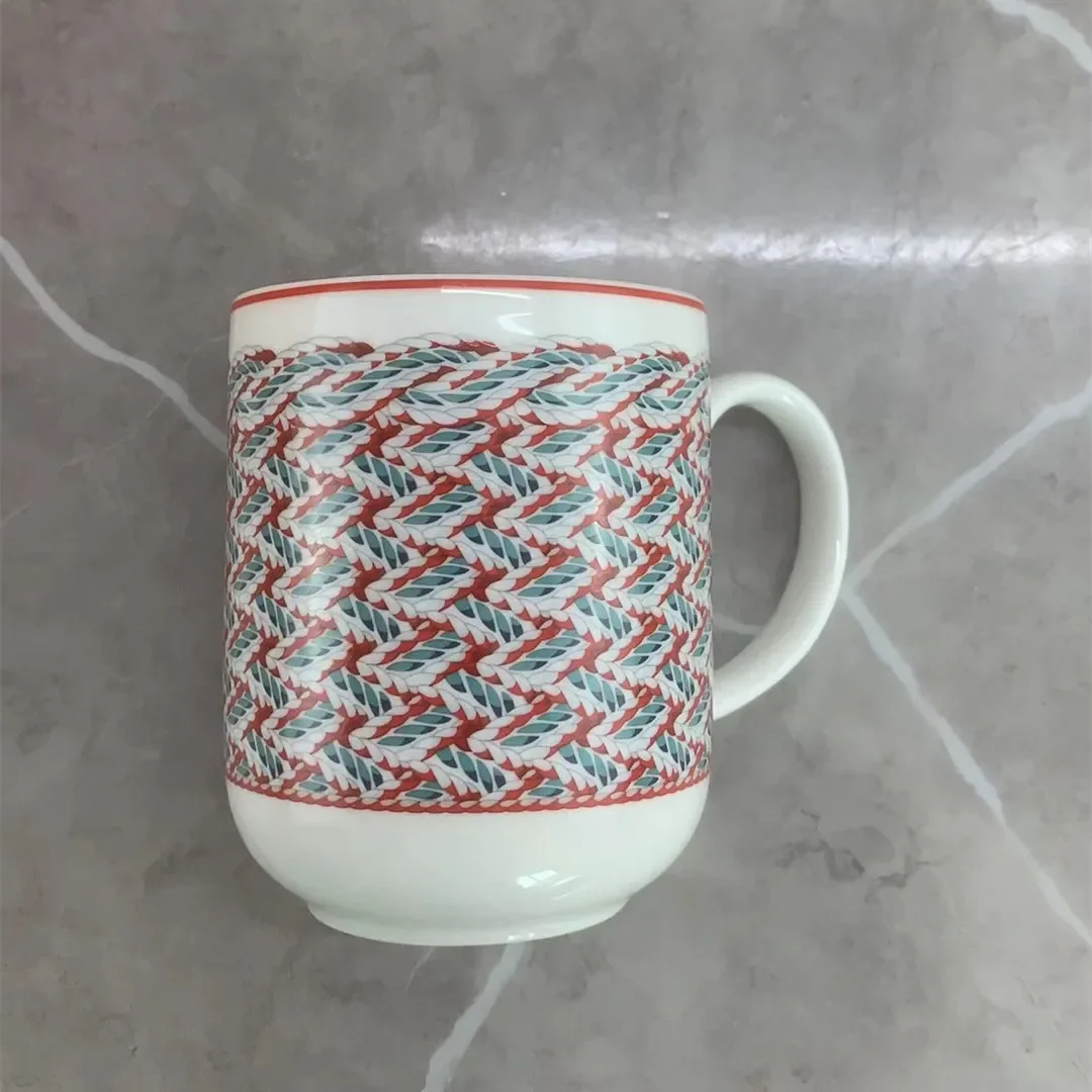 New Equestrian Mug Household Milk Cup Bone Porcelain High End Light Luxury Girlfriend Water Cup Public Gift Set