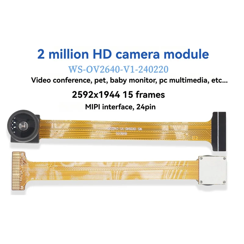 A47F-3Pcs OV2640 وحدة الكاميرا لوحدة كاميرا ESP32 كام 2MP 160 درجة DVP واجهة 24PIN وحدة عدسة الكاميرا #3