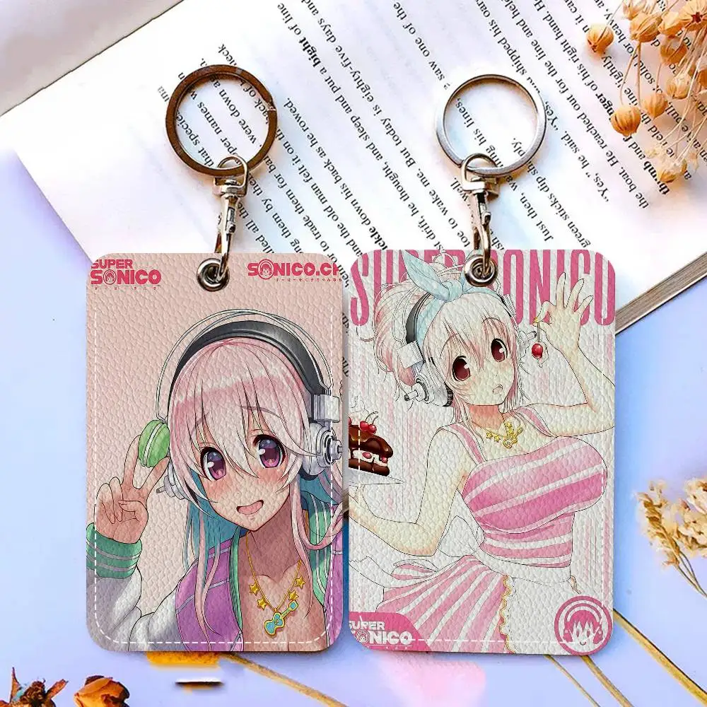 

S-Super S-Sonico Personalised Print Card Holder Suitable For Holder Girls Door Card Case Women Badge Holder Keychain