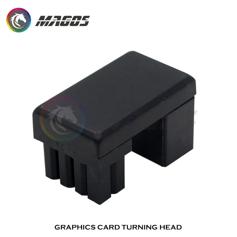 بطاقة الرسومات محول التوجيه الكهربائي VGA PSU الكوع موصل GPU الطاقة التوجيه رئيس PCIE 6pin 8pin 180 درجة دوران
