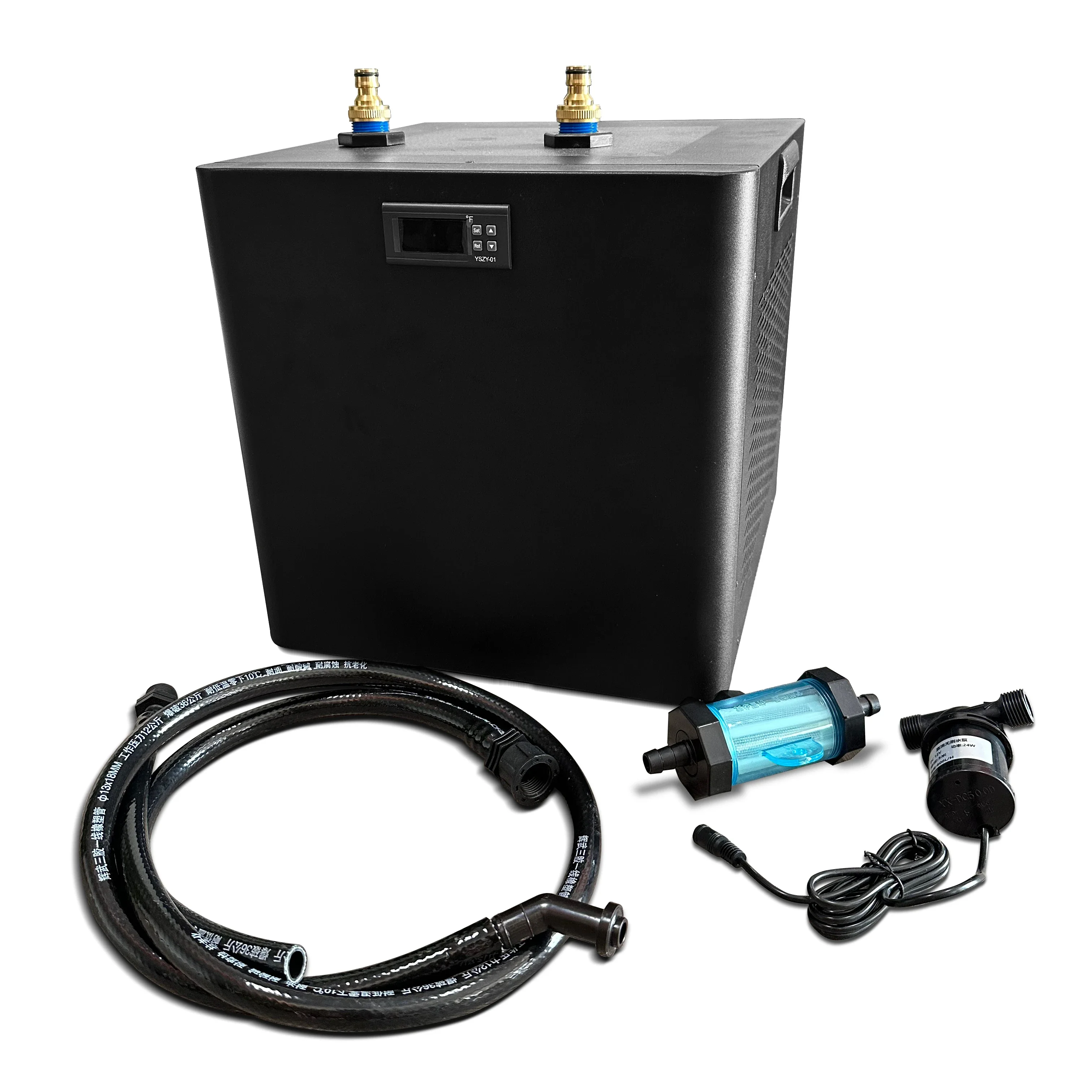 

Small Fish Tank & Aquarium Cooler Quick Cold Plunge Machine Portable 0.5hp Water Chiller for Recovery