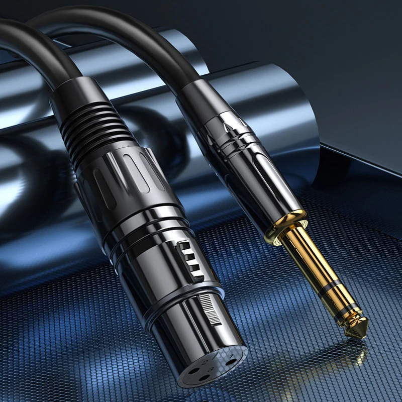 Kabel audio 6,5 mm do żeńskiego kabla audio XLR 6,35 Duży dwurdzeniowy XLR Zbalansowany mikrofon Mikser Głośnik Kabel audio 1m 2m 3m