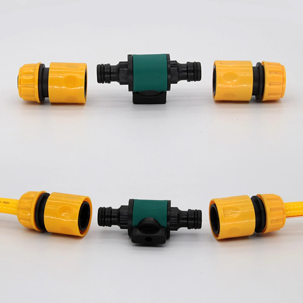 1 Pcs 4/6 Points Water Connection With Switch Hose Repair Extension Two-way Nipple Docking Two-way Valve Extender