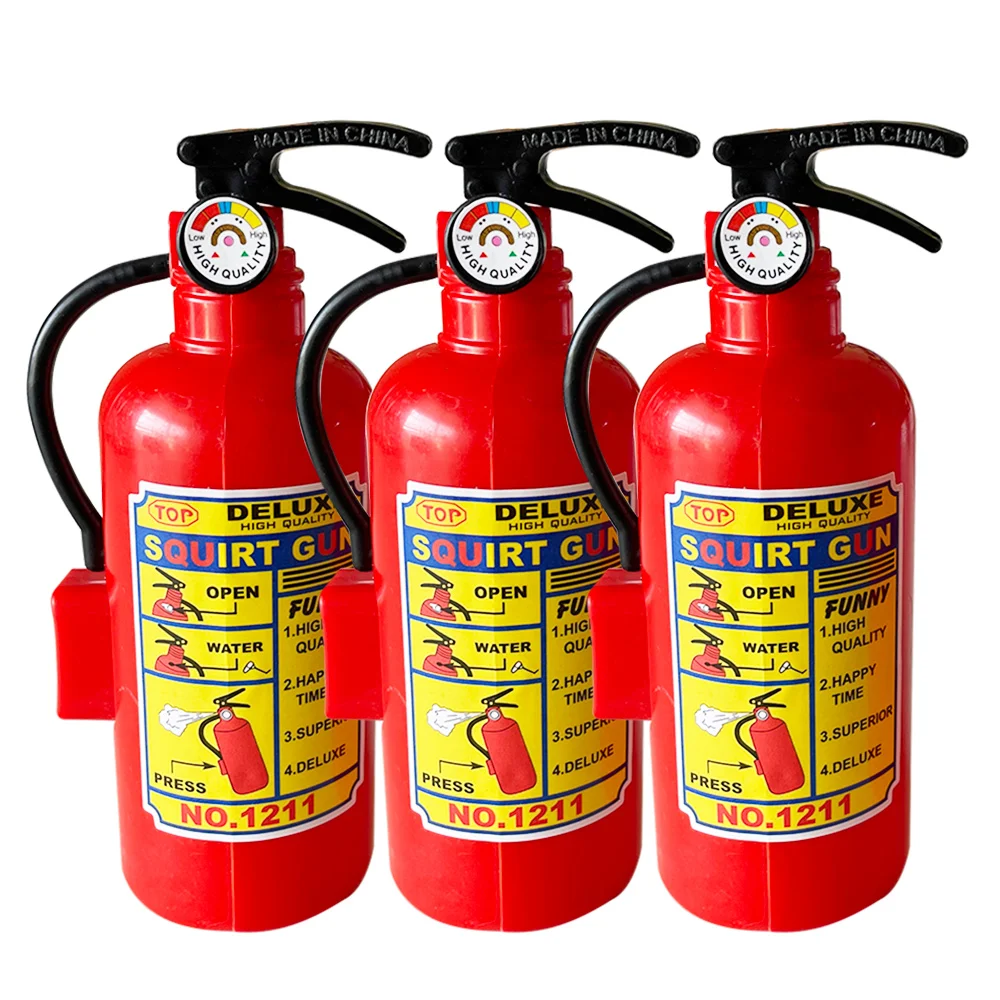 4pcs Firefighter Birthday Sammy Decoration Fire Extinguisher Water Gun Water Toys Fun for Children