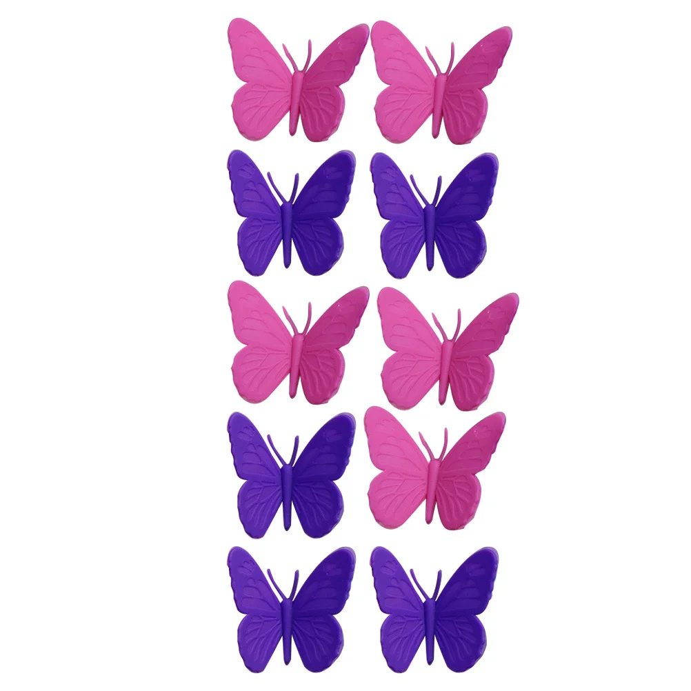 

20Pcs Colorful Silicone Butterfly Wine Glass Identifiers Suction Cup Reusable Easy to Apply for Ktv Bars Nightclubs Events