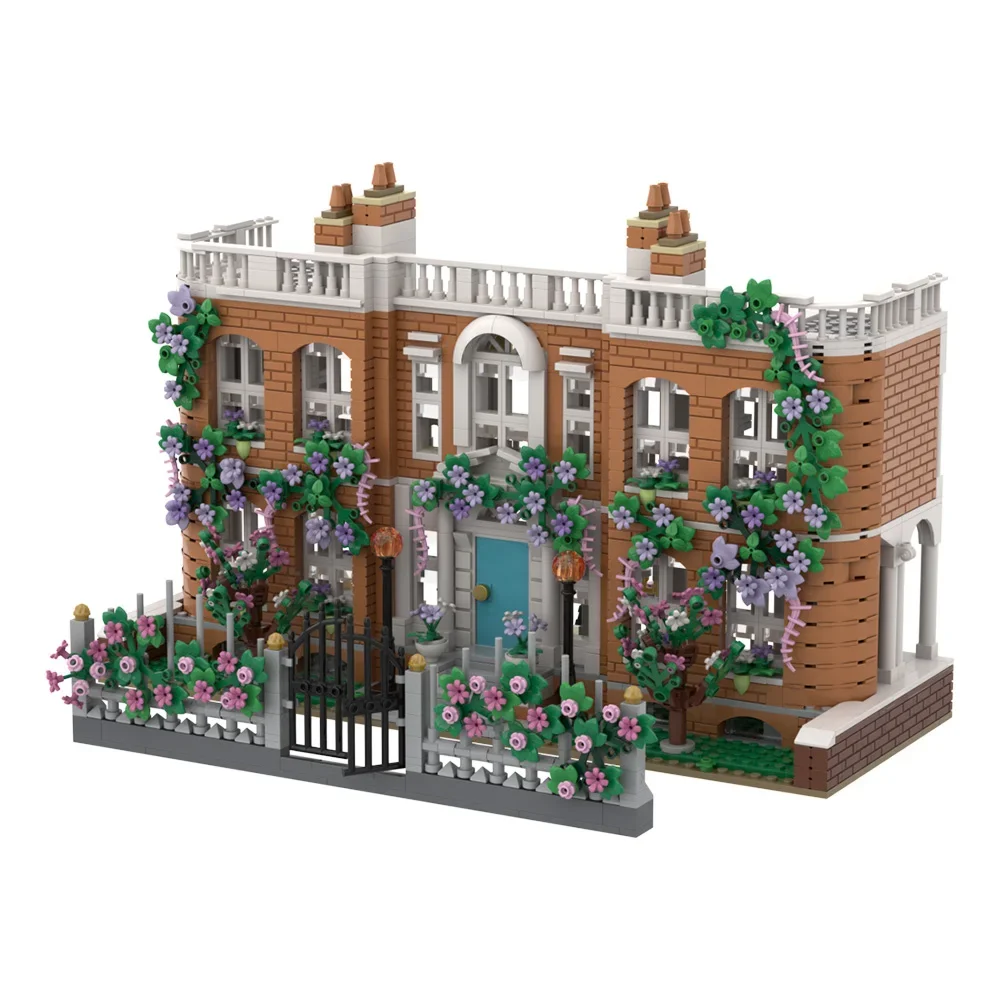 Gobricks MOC สถาปัตยกรรมประวัติศาสตร์ Bridgertoneds art museum Building Blocks รุ่น Estate ปราสาทอิฐประกอบของเล่นเด็กของขวัญ