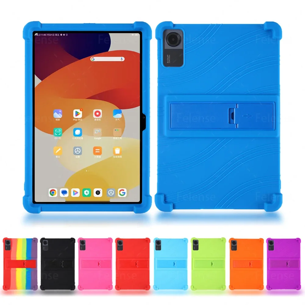 For Xiaomi Redmi Pad SE 11.0 inch Soft Shockproof Silicone   Kickstand Adjustable Tablets Cover For Redmi Pad SE 11.0\